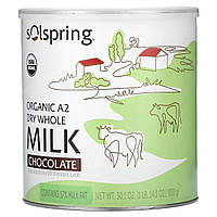 Dr. Mercola, Solspring, органічне незбиране молоко A2, шоколад, 858 г (30,1 унції)