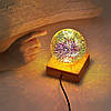 Нічник 3D Кришталева куля MYT10257, RGB+Warm Light, фото 5