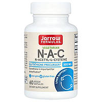 Jarrow Formulas, вегетаріанський NAC, 500 мг, 60 рослинних капсул