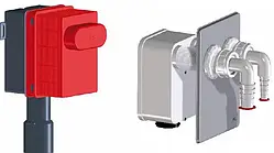 Подвійний сифон для пральної та сушильної машини умивальника Hutterer&Lechner HL4200