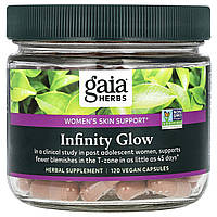 Gaia Herbs, Infinity Glow, підтримка шкіри для жінок, 120 веганських капсул