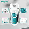 Епілятор VGR 4 в 1 V-700, 4 насадки, 2 режими роботи, фото 3