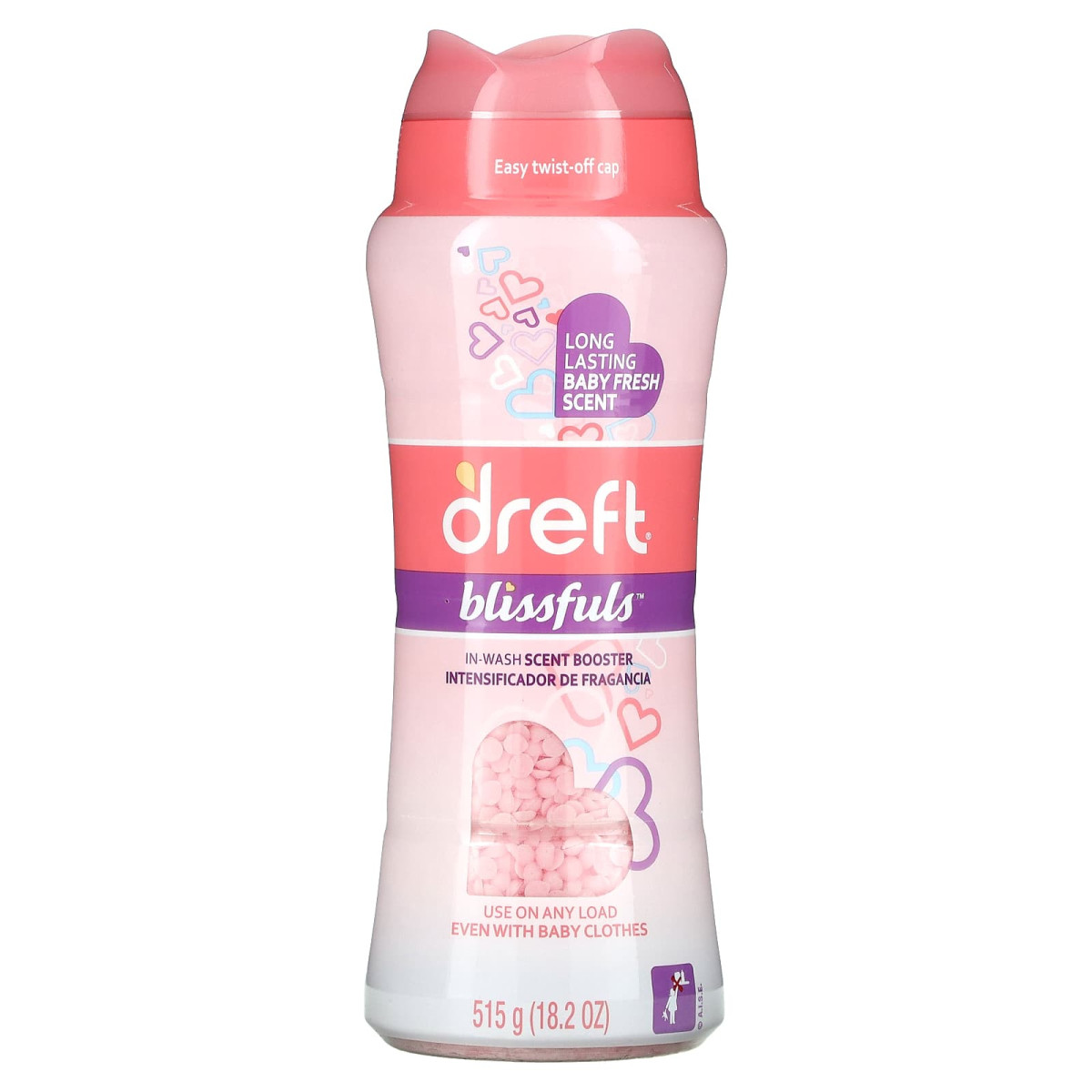 Dreft, Blissfuls, підсилювач аромату для прання, 515 г (18,2 унції)