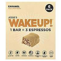 Jesse's WAKEUP!, рисові батончики з карамеллю, 6 упаковок по 30 г (1,06 унції)