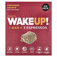 Jesse's WAKEUP!, рисові батончики з хрусткою корицею, 6 батончиків по 32 г (1,13 унції)