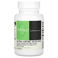 DaVinci Laboratories of Vermont, альфа-ліпоєва кислота, 300 мг, 60 капсул