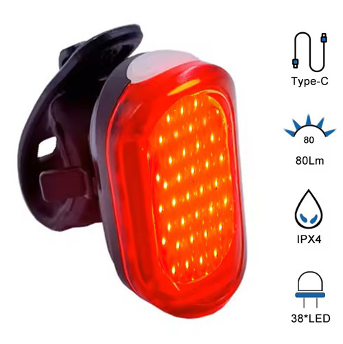 Велоліхтар MY-2106-38LED, waterproof, Li-Ion акумулятор, ЗУ Type-C, фото 1