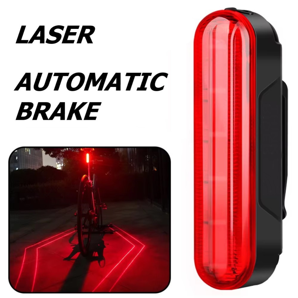 Велоліхтар LEADBIKE LD80-6LED з лазерною розміткою, waterproof, Li-Ion акумулятор, ЗУ Type-C, фото 1