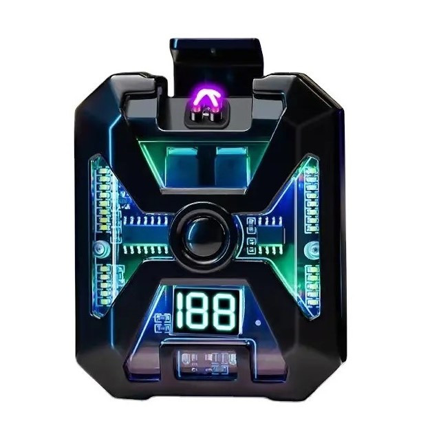 Ліхтар MULTIFUNCTIONAL D69, Li-Ion акумулятор, індикація заряду, запальничка, ЗП Type-C, Box, фото 1