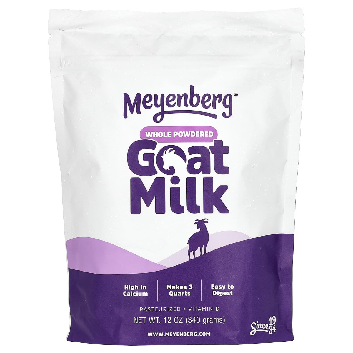 Meyenberg Goat Milk, Цілісне козяче молоко, 12 унцій (340 г)