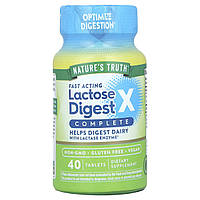 Nature's Truth, Fast Acting Lactose Digest X™ Complete, 40 таблеток