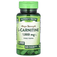 Nature's Truth, L-карнітин, Mega Strength, 1000 мг, 60 капсул зі швидким вивільненням (500 мг в 1 капсулі)