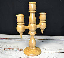 Канделябр на 3 свічки, темний