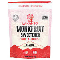 Lakanto, підсолоджувач Monkfruit з алюлозою, класичний, 227 г (8 унцій)