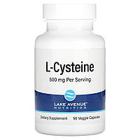 Lake Avenue Nutrition, L-цистеїн, 500 мг, 90 вегетаріанських капсул