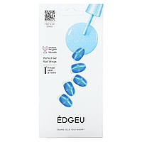 Edgeu, Perfect Gel Nail Wraps, ENA 444, магніт із синіми отворами, набір із 19 предметів