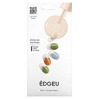 Edgeu, Perfect Gel Nail Wraps, ENA 711 Antique French, 19 Piece Set
