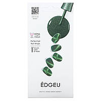 Edgeu, Perfect Gel Nail Wraps, ENA 719, зелений магніт, набір із 19 предметів