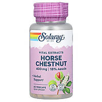 Horse Chestnut Seed Extract, Solaray, 400 mg, 60 VegCaps