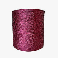 Італійська мікропайєтка 2 мм на основі, бордо з пайєткою в тон (Пряжа поліестер)