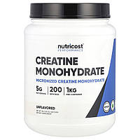 Nutricost, Performance, креатин моногідрат, без смакових добавок, 1 кг (2,2 фунта)
