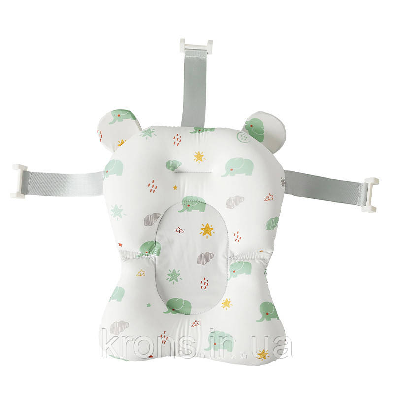 Матрац килимок для дитини у ванночку з кріпленнями Bestbaby 340 White Elephant