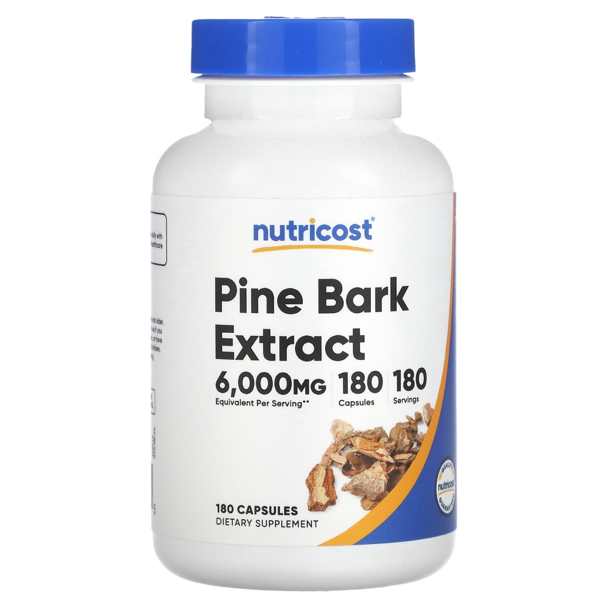 Nutricost, екстракт кори сосни, 6000 мг, 180 капсул