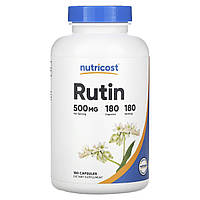 Nutricost, рутин, 500 мг, 180 капсул