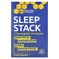 Natural Stacks, Sleep Stack, 2 флакони по 15 вегетаріанських капсул
