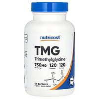 Nutricost, ТМГ, 750 мг, 120 капсул