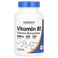 Nutricost, вітамін B1, 500 мг, 120 капсул