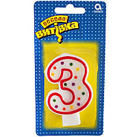 Свічка-цифра "3"