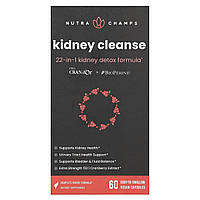 NutraChamps, Kidney Cleanse, 60 веганських капсул, які легко ковтати