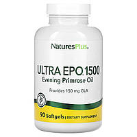 NaturesPlus, Ultra EPO 1500, олія примули вечірньої, 90 капсул