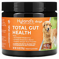 Hyland's Naturals, повне здоров’я кишечника собак, бекон, 90 м’яких жувальних таблеток, 270 г (9,5 унції)
