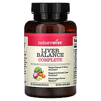 NatureWise, Liver Balance Complete, 120 вегетаріанських капсул