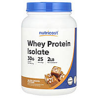 Nutricost, ізолят сироваткового протеїну, солона карамель, 907 г (2 фунти)