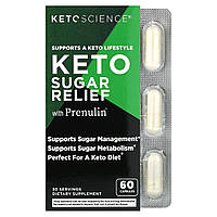Keto Science, Кето-сахар із пренуліном, 60 капсул