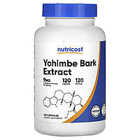 Nutricost, екстракт кори йохімбе, 9 мг, 120 капсул