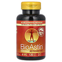 Nutrex Hawaii, BioAstin, гавайський астаксантин, 4 мг, 120 м'яких таблеток