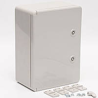 Корпус пластиковий IP65 250*350*150 FAR F912 ЩМП, білі двері, щит із монтажною панеллю, бокс, шафа
