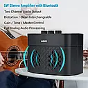 Комбопідсилювач портативний для електрогітари Aroma AG-05 BK, Bluetooth, 5 ват, фото 4
