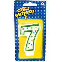 Свічка в торт цифра "7"