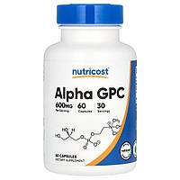 Nutricost, альфа-ГФХ, 600 мг, 60 капсул (по 300 мг в 1 капсулі)