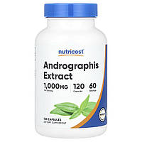 Nutricost, екстракт андрографісу, 1000 мг, 120 капсул (500 мг в 1 капсулі)
