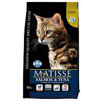 Фарміна кет сух MATISSE SALMON & TUNA з лососем та тунцем 1,5 кг.32096