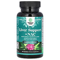 Nature's Craft, підтримка печінки + NAC з розторопшею, 60 капсул
