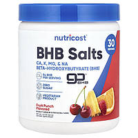 Nutricost, Сіль BHB goBHB, фруктовий пунш, 261 г (9,3 унції)