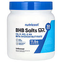 Nutricost, сіль BHB, goBHB, без ароматизаторів, 442 г (0,97 фунта)