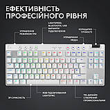 Клавіатура ігрова Logitech G Pro X TKL Lightspeed Tactile White (920-012148), фото 10
